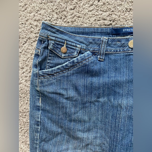 Bill Blass | vintage straight leg jeans stretch women’s size 12 denim dad jeans - Picture 5 of 14